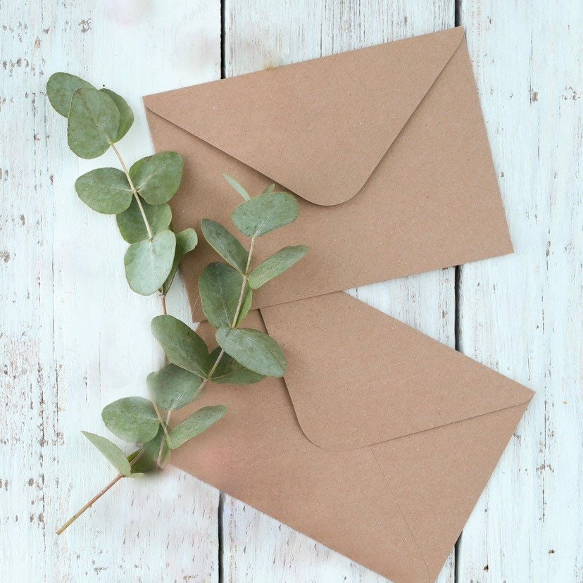 Briefumschläge Natur C6 Umschläge Postkarten A6